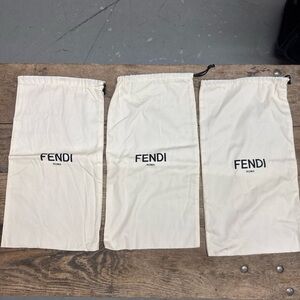 Authentic Fendi Dust Bags – 3 Pieces – Handbag/Shoes Storage